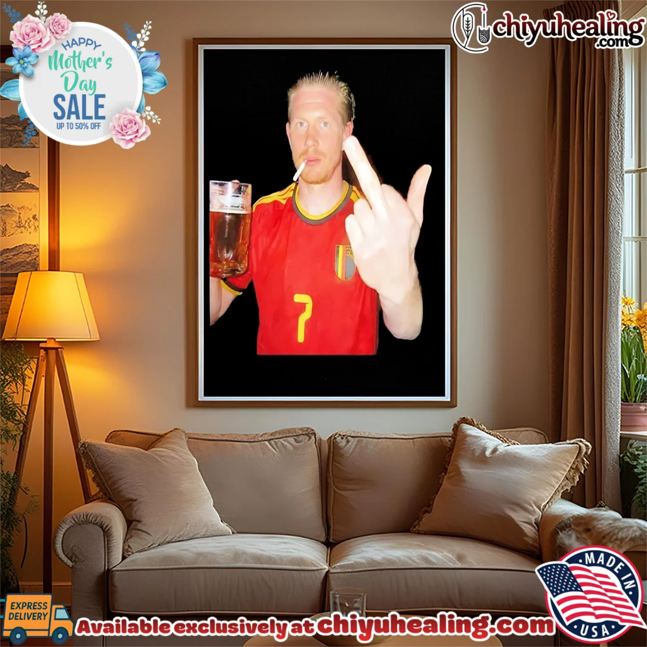 Kevin De Bruyne Belgium National Team Beer and Middle Finger shirt & hoodie Kevin De Bruyne Belgium National Team Beer and Middle Finger shirt & hoodie