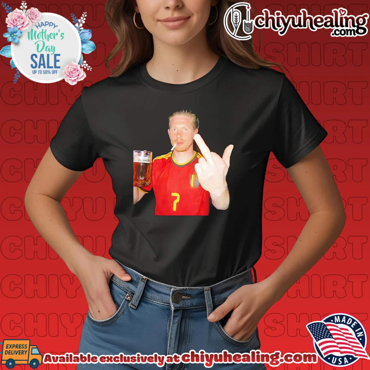 Kevin De Bruyne Belgium National Team Beer and Middle Finger shirt & hoodie Kevin De Bruyne Belgium National Team Beer and Middle Finger shirt & hoodie