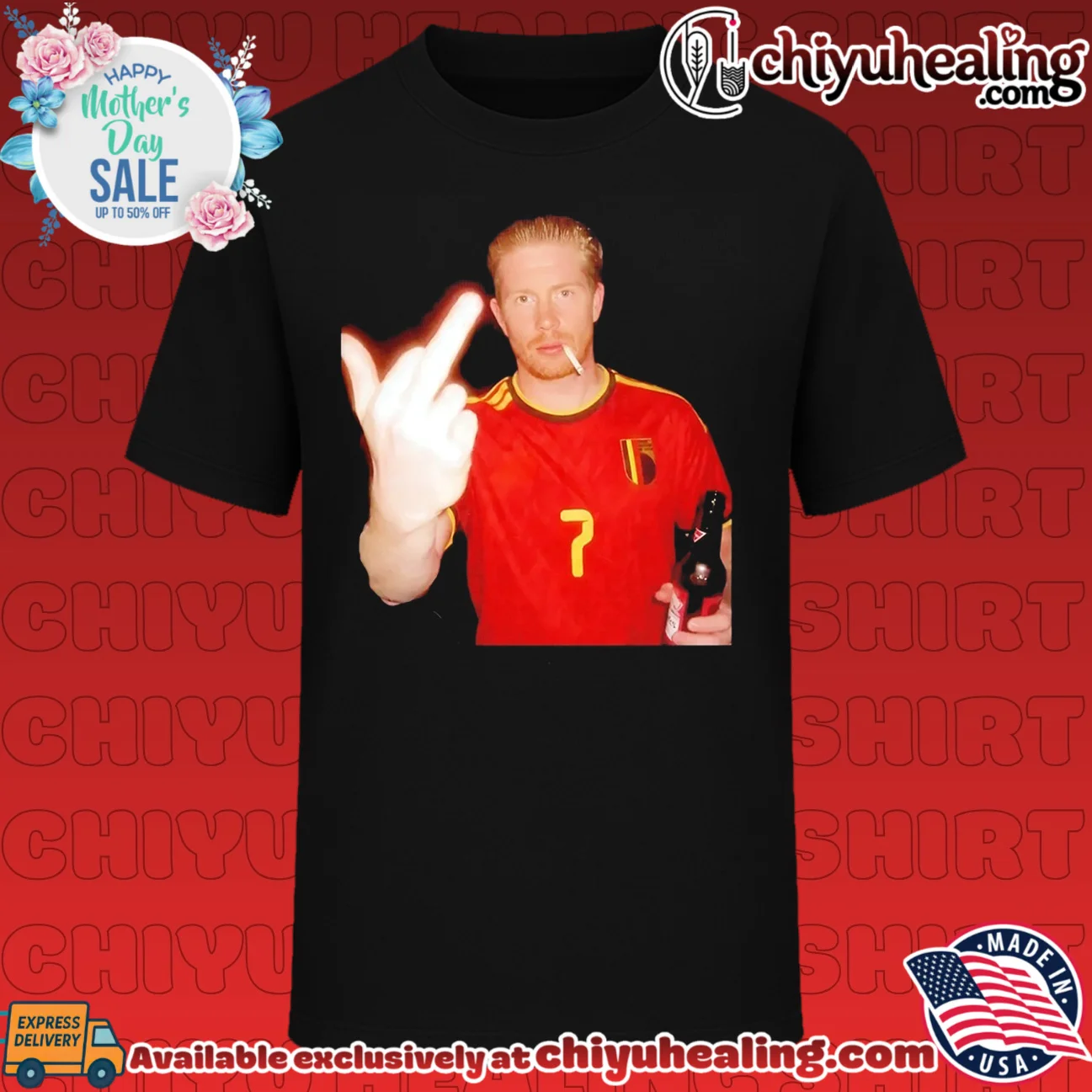 Kevin De Bruyne Belgium National Team Middle Finger shirt & hoodie