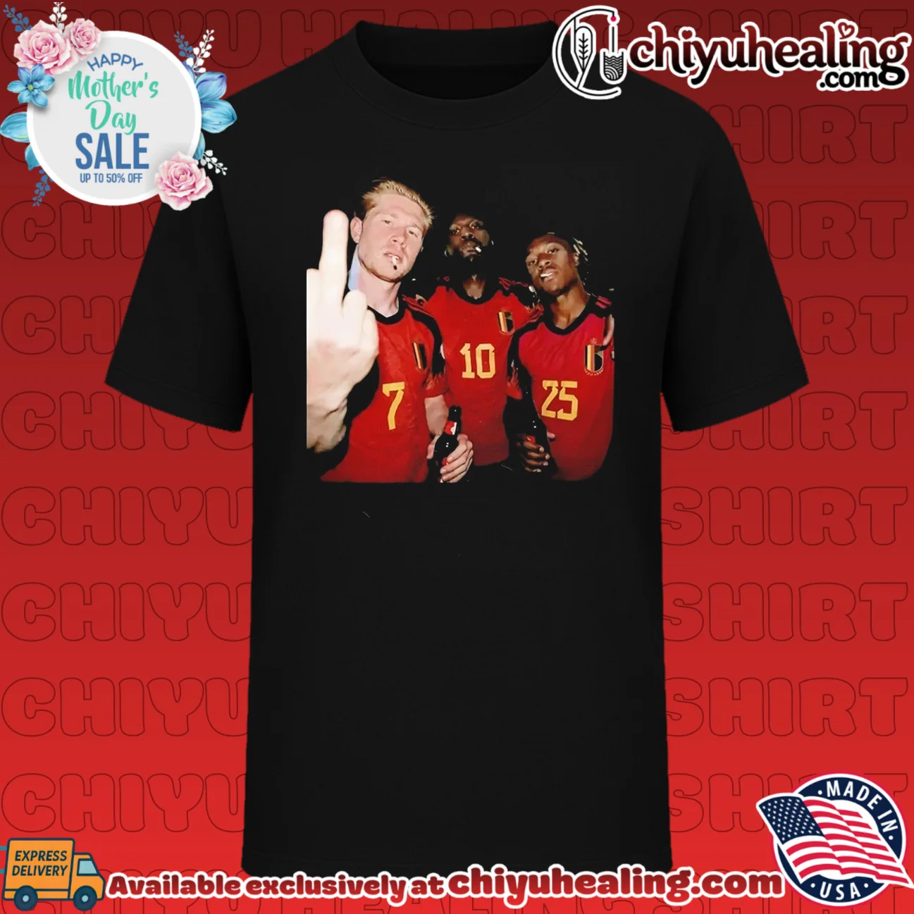 Kevin De Bruyne Romelu Lukaku and Jeremy Doku Belgium National Team shirt & hoodie