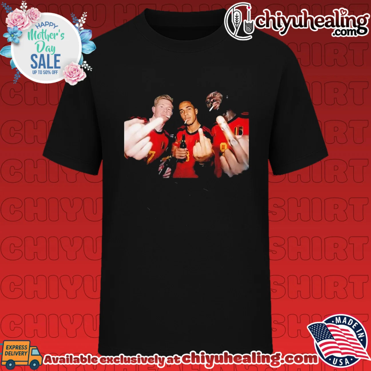 Kevin De Bruyne Youri Tielemans and Romelu Lukaku Belgium National Team shirt & hoodie