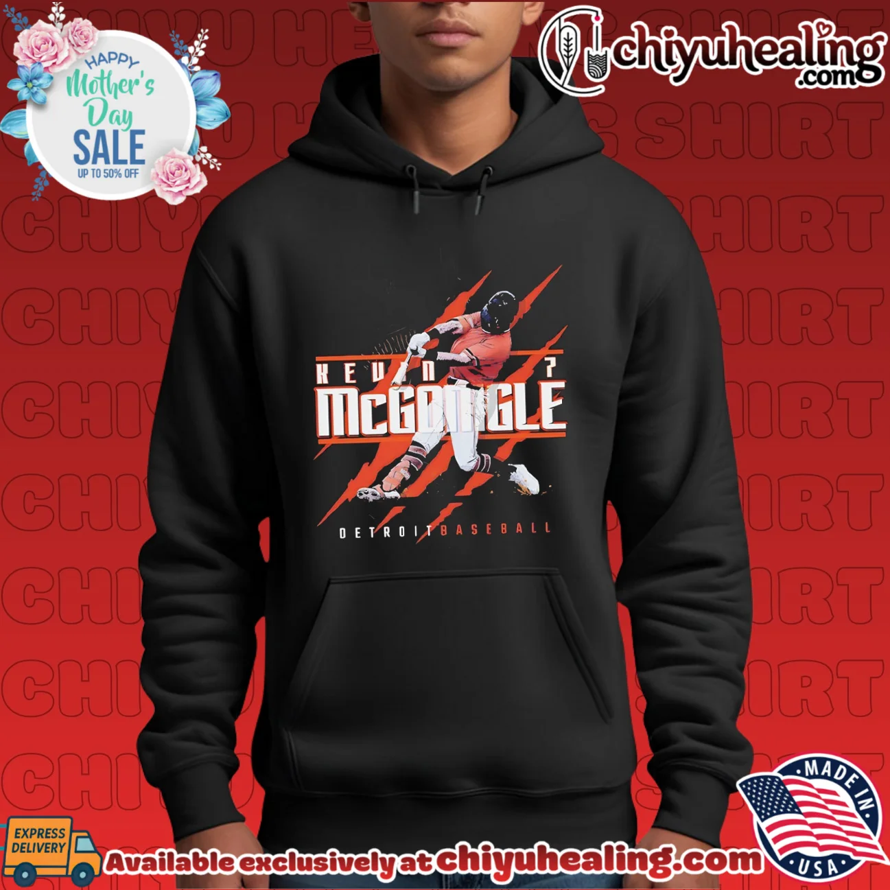 Kevin McGonigle Detroit Claws Baseball player collage shirt & hoodie Kevin McGonigle Detroit Claws Baseball player collage shirt & hoodie