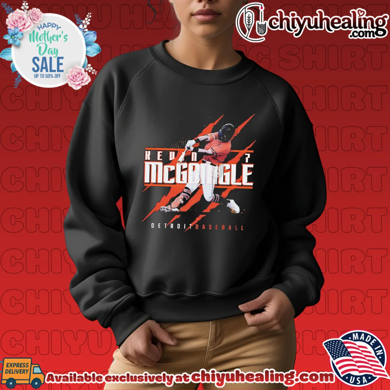 Kevin McGonigle Detroit Claws Baseball player collage shirt & hoodie Kevin McGonigle Detroit Claws Baseball player collage shirt & hoodie