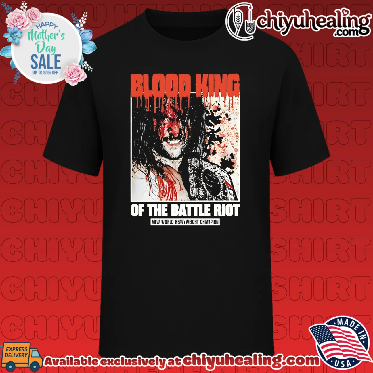 Killer Kross blood king of the battle riot vintage