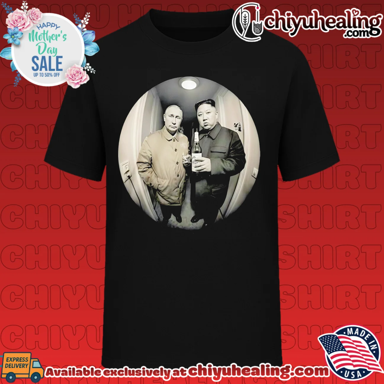 Kim Jong Un And Vladimir Putin In Hallway shirt & hoodie