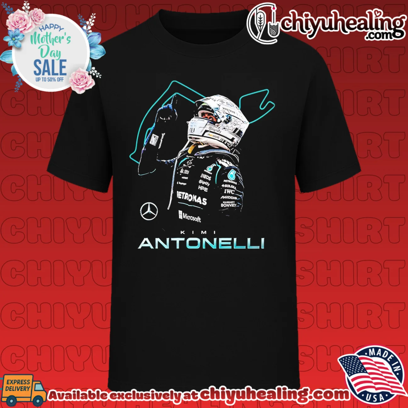 Kimi Antonelli Monaco graphic shirt