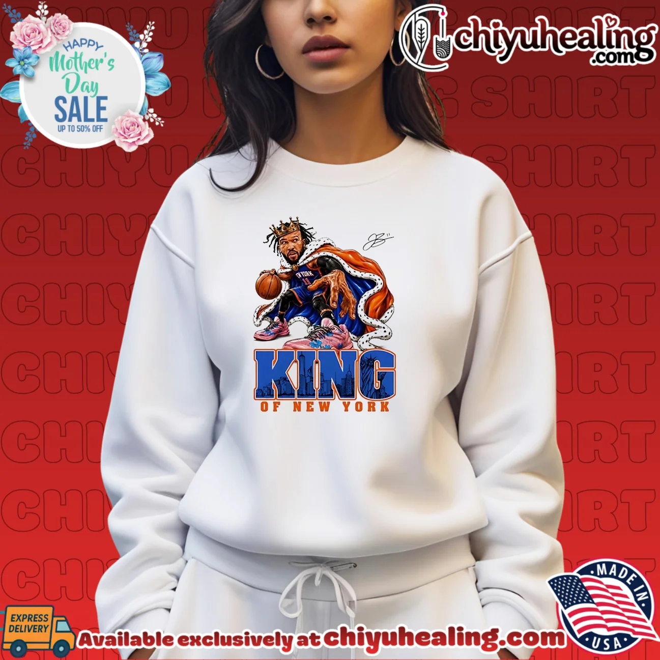 King of New York Knicks Jalen Brunson signature paint shirt authentic shirt & hoodie | Limited Stock Edition King of New York Knicks Jalen Brunson signature paint shirt