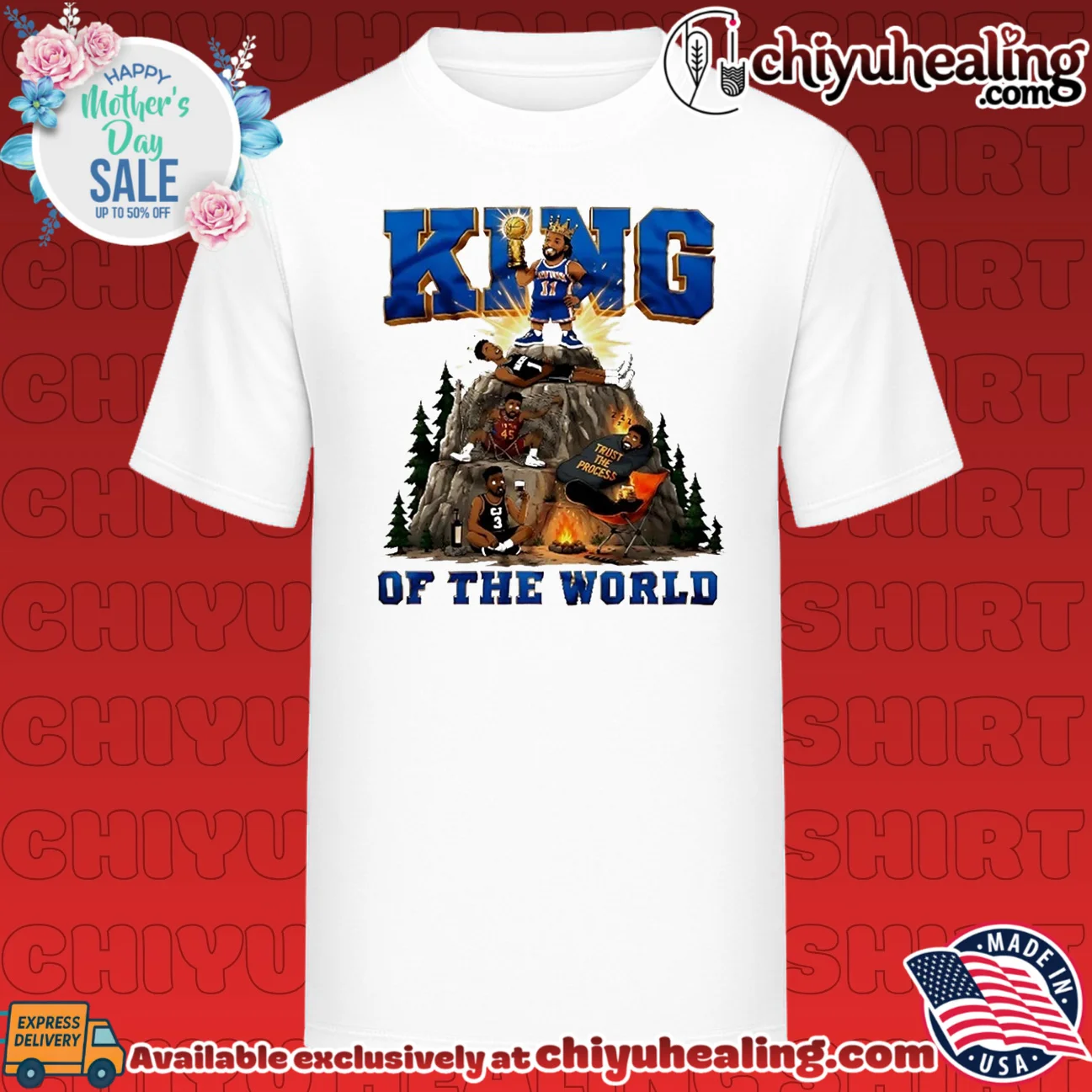 King Of The World Brunson New York Knicks 2026 NBA Champions Vintage