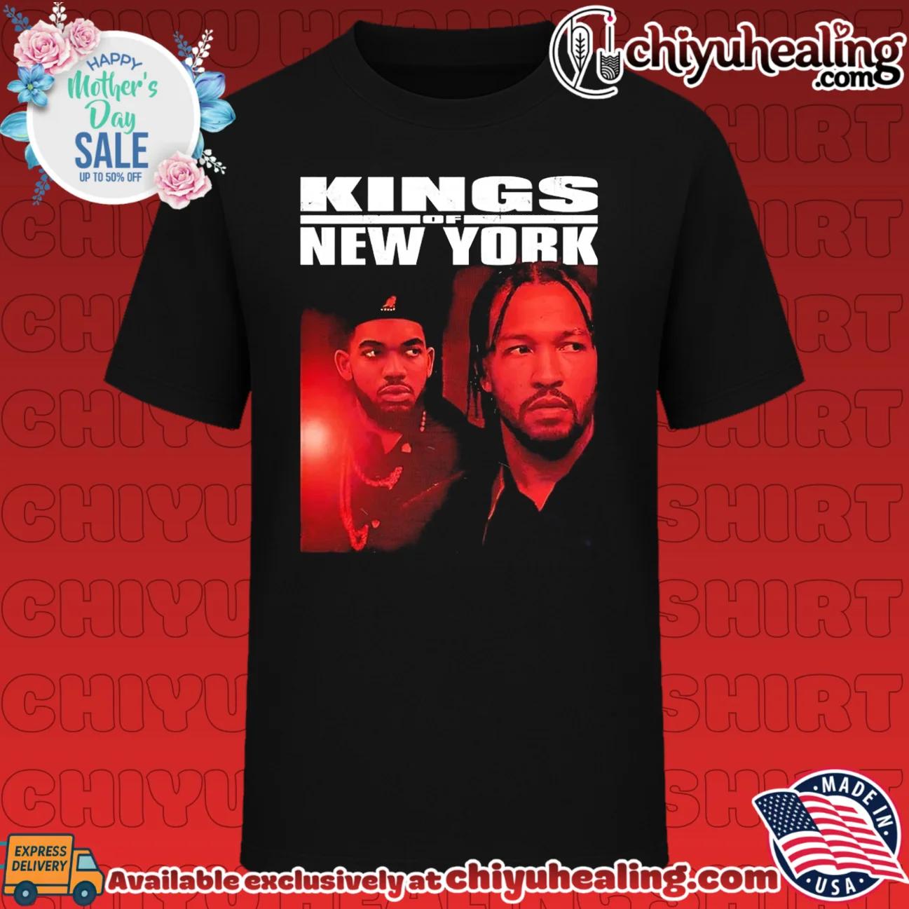 Kings of New York Pop Smoke and NY Knicks Jalen Brunson vintage