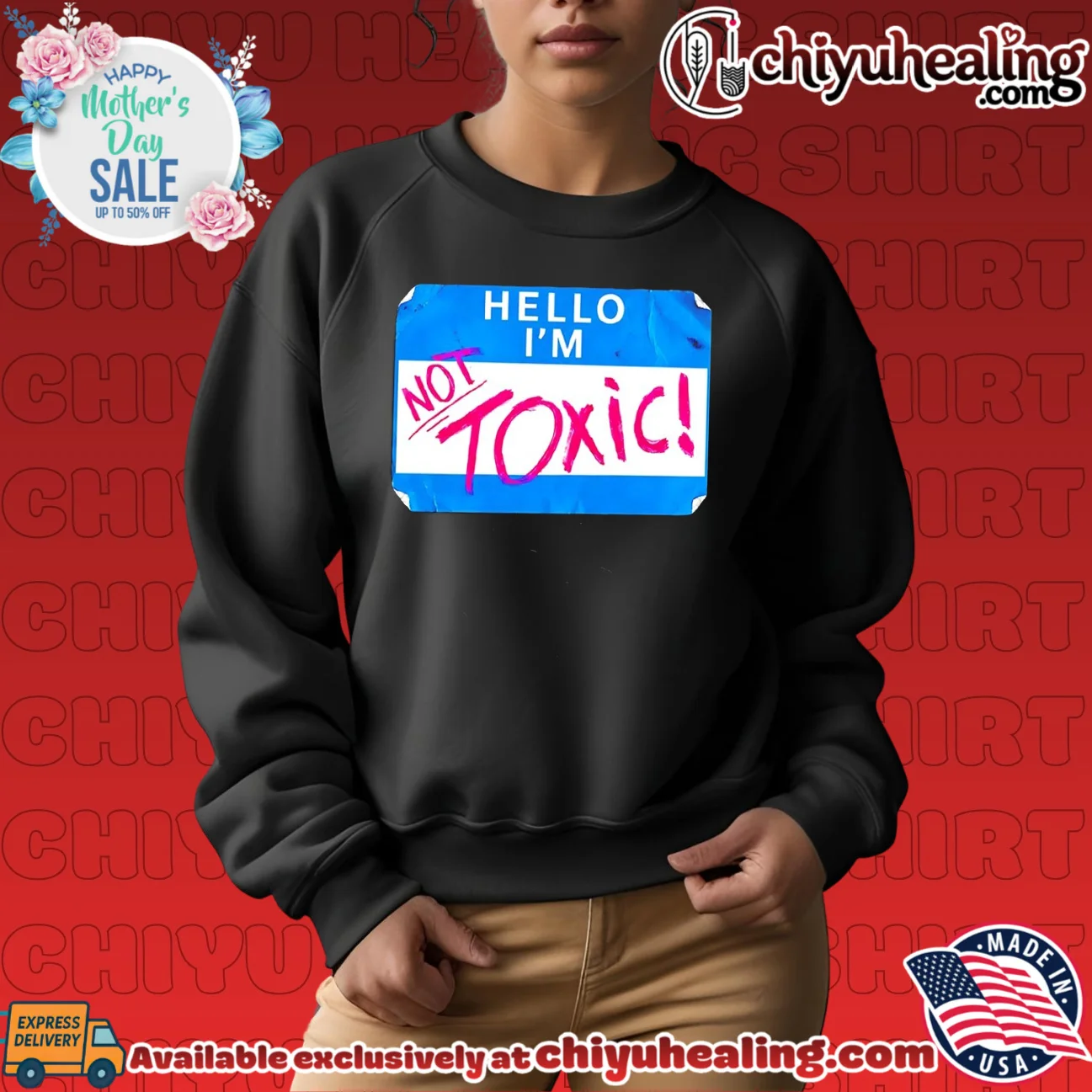 Kit Wilson Hello I'm Not Toxic signature shirt & hoodie | Limited Stock Edition Kit Wilson Hello I'm Not Toxic