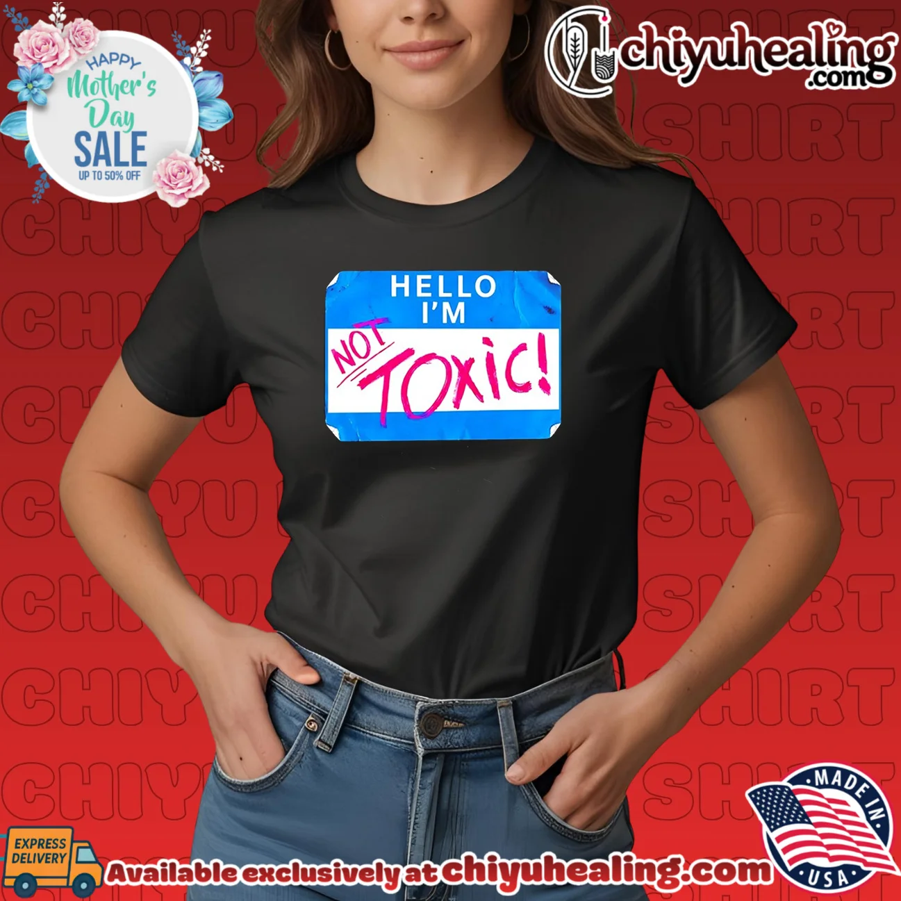 Kit Wilson Hello I'm Not Toxic signature shirt & hoodie | Limited Stock Edition Kit Wilson Hello I'm Not Toxic