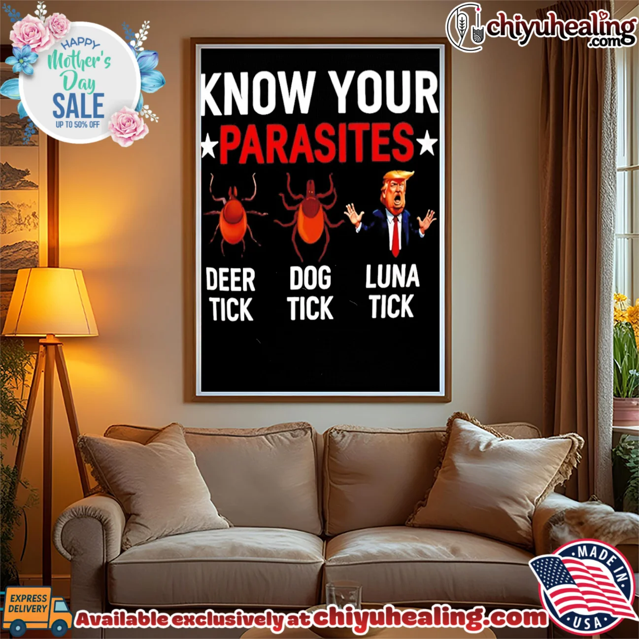 Know Your Parasites Deer Tick Dog Tick and Donald Trump Luna Tick shirt & hoodie Know Your Parasites Deer Tick Dog Tick and Donald Trump Luna Tick