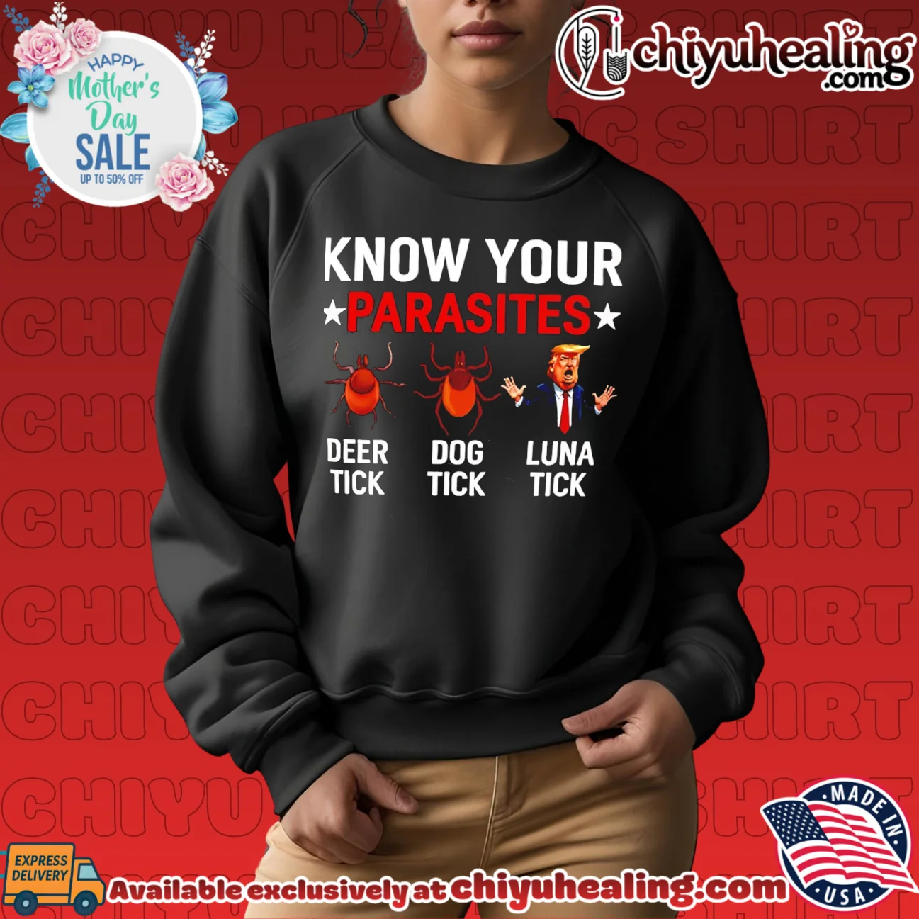 Know Your Parasites Deer Tick Dog Tick and Donald Trump Luna Tick shirt & hoodie Know Your Parasites Deer Tick Dog Tick and Donald Trump Luna Tick