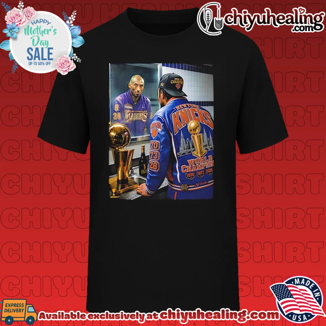 Kobe Bryant New York Knicks World Champion trophy 2026 jacket
