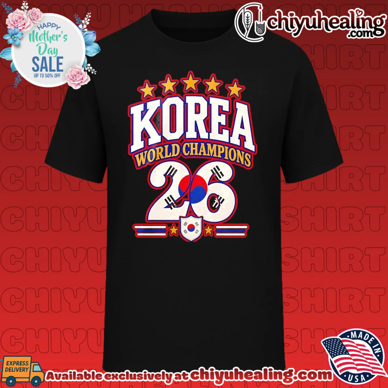 Korea Republic 2026 World Champions flag shirt