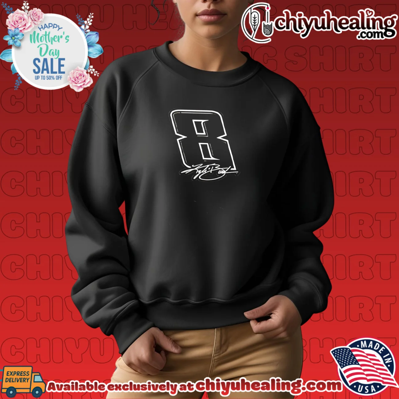 Kyle Busch Richard Childress Racing Number 8 shirt & hoodie Kyle Busch Richard Childress Racing Number 8 shirt & hoodie