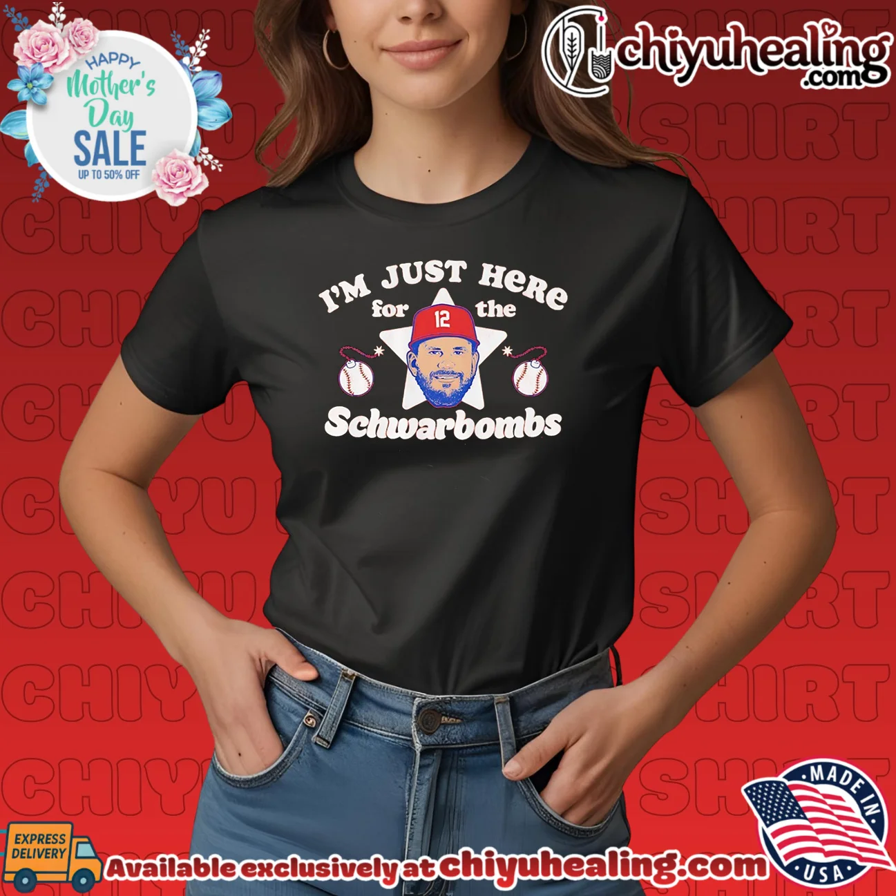 Kyle Schwarber Philadelphia Phillies I'm Just Here for the Schwarbombs shirt & hoodie Kyle Schwarber Philadelphia Phillies I'm Just Here for the Schwarbombs shirt & hoodie