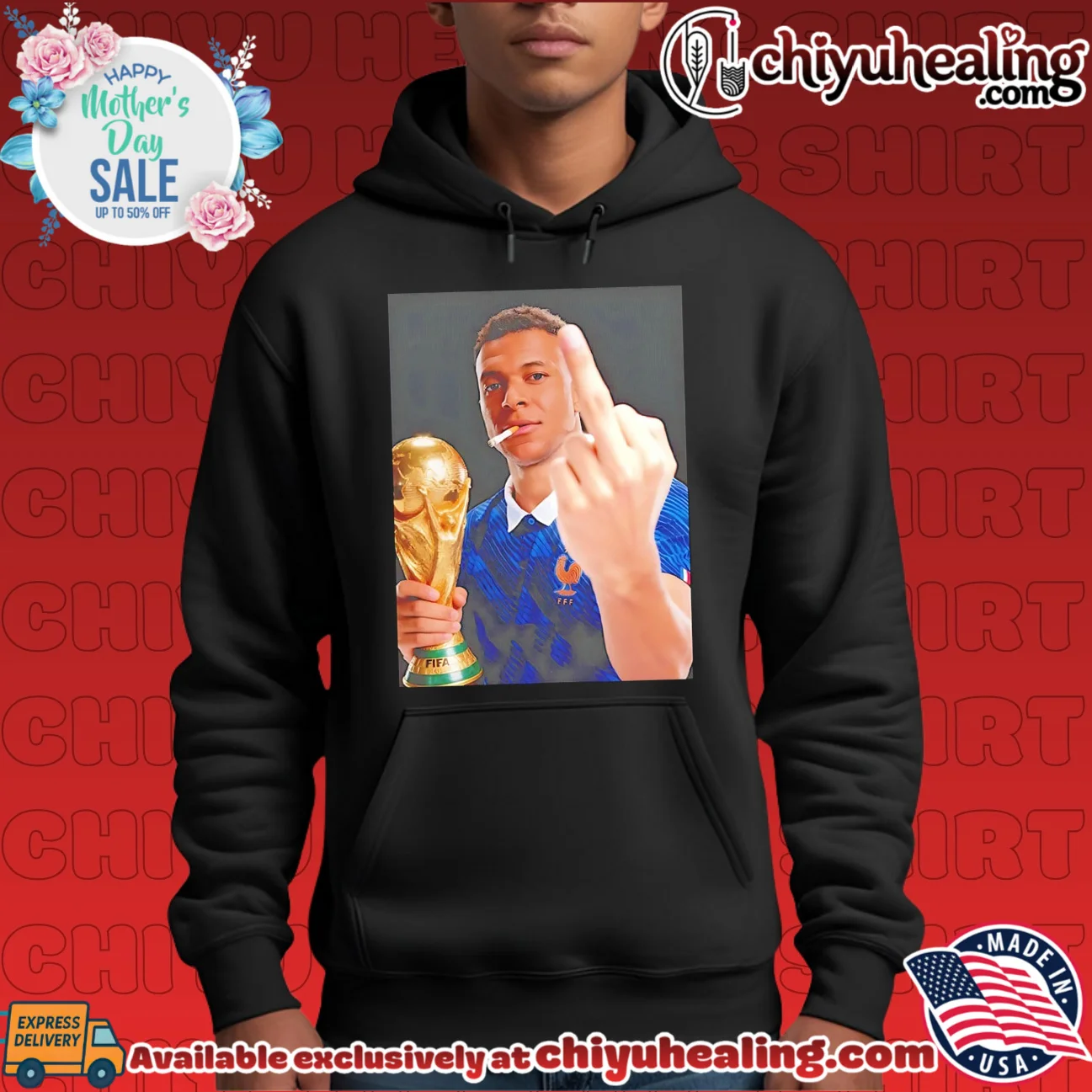 Kylian Mbappe smoking middle finger 2026 World Cup shirt & hoodie Kylian Mbappe smoking middle finger 2026 World Cup shirt & hoodie