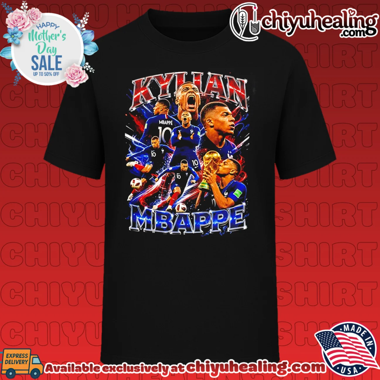 Kylian Mbappe vintage bootleg shirt & hoodie