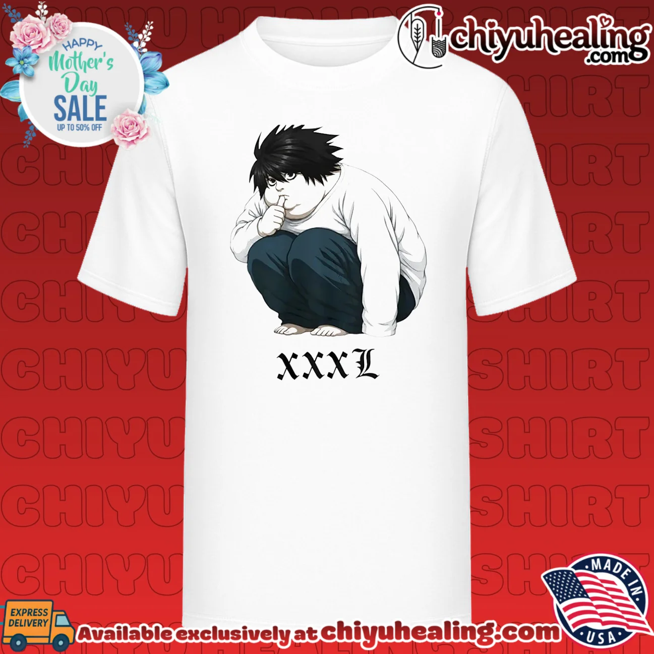 L Lawliet XXXL Death Note Anime Manga Ryuzaki shirt & hoodie