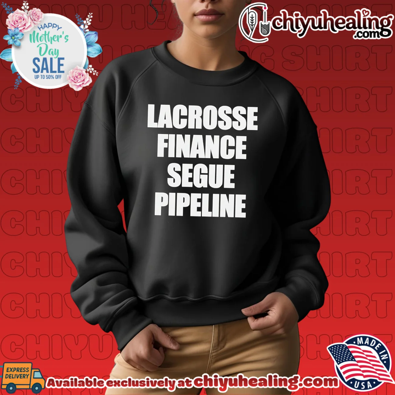 Lacrosse finance segue pipeline shirt & hoodie Lacrosse finance segue pipeline