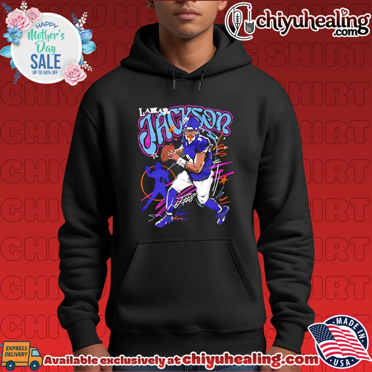 Lamar Jackson Baltimore Ravens Scribble Art shirt & hoodie Lamar Jackson Baltimore Ravens Scribble Art shirt & hoodie
