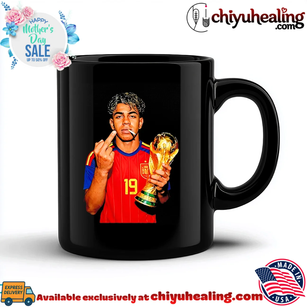 Lamine Yamal holding trophy middle finger shirt & hoodie Lamine Yamal holding trophy middle finger shirt & hoodie