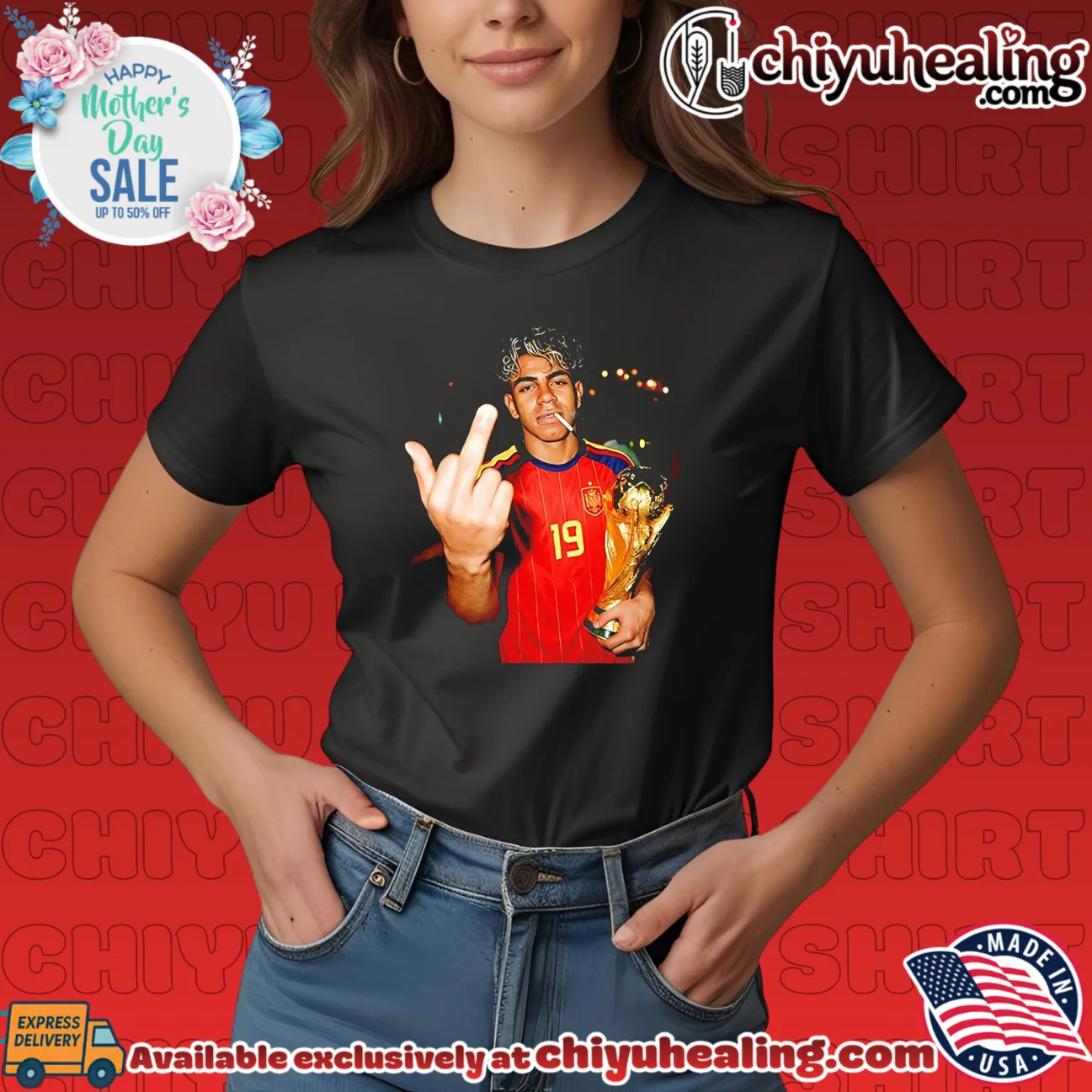 Lamine Yamal middle finger smoking shirt & hoodie Lamine Yamal middle finger smoking shirt & hoodie