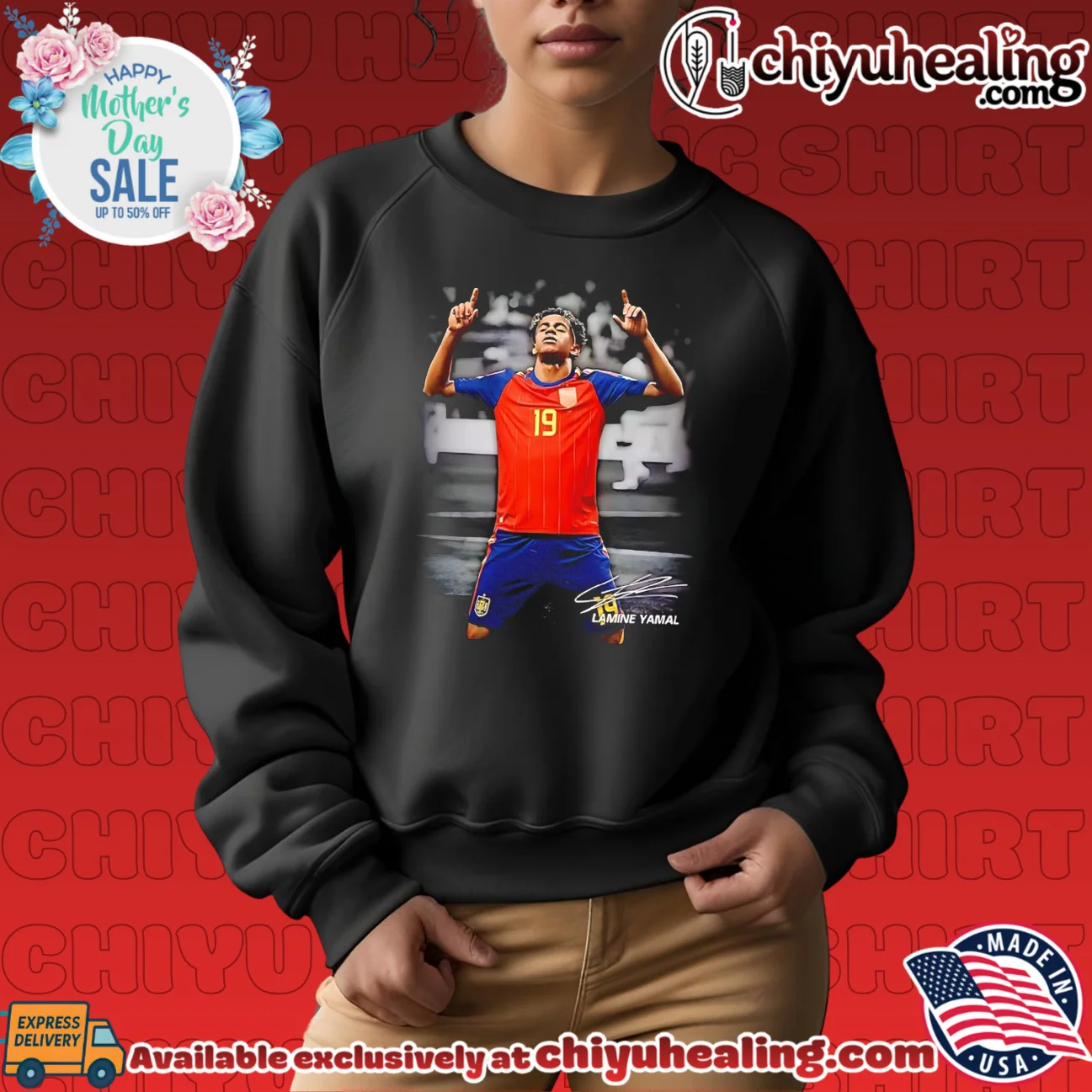 Lamine Yamal posing signature shirt & hoodie Lamine Yamal posing signature shirt & hoodie
