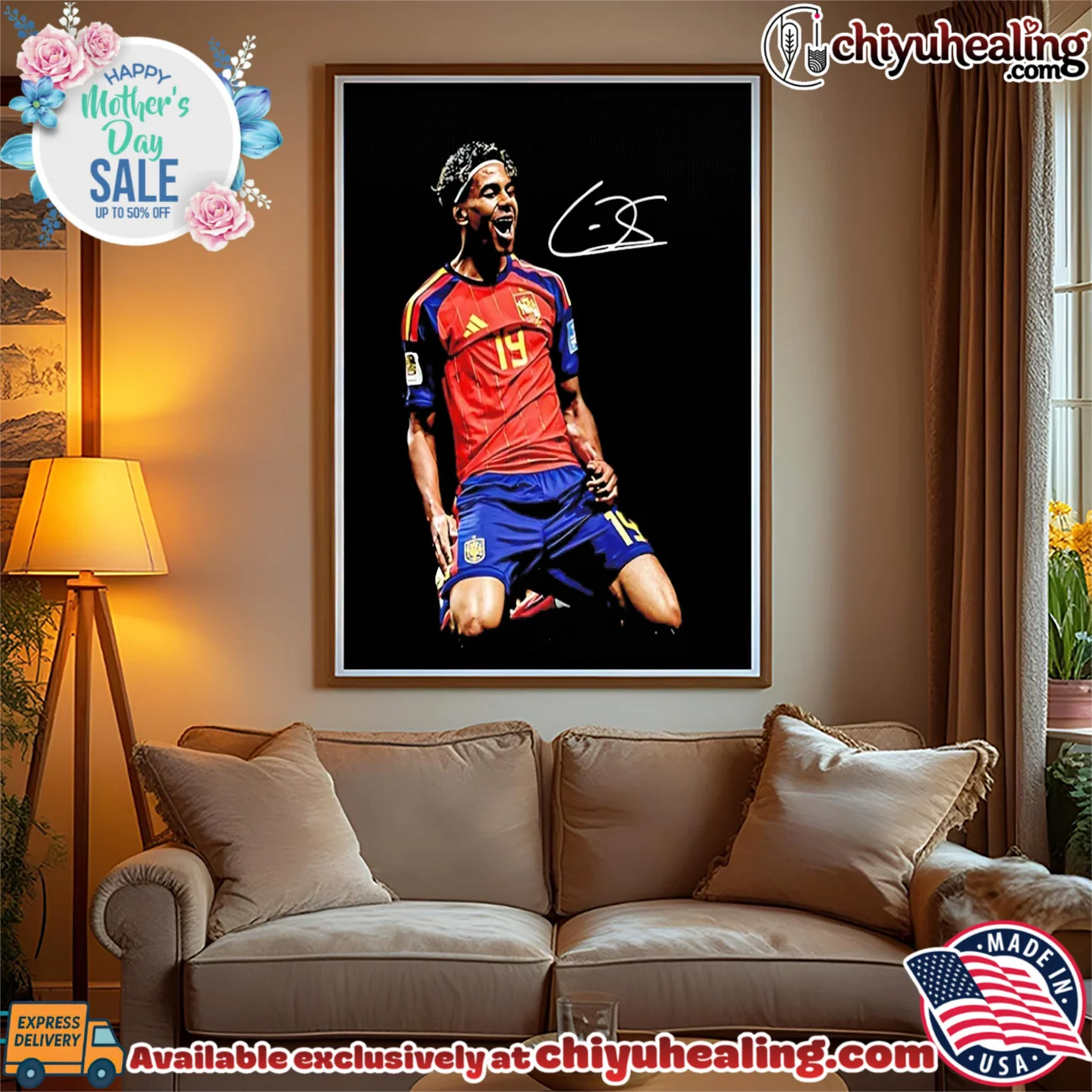 Lamine Yamal Spain National Football Team Portrait shirt & hoodie Lamine Yamal Spain National Football Team Portrait shirt & hoodie