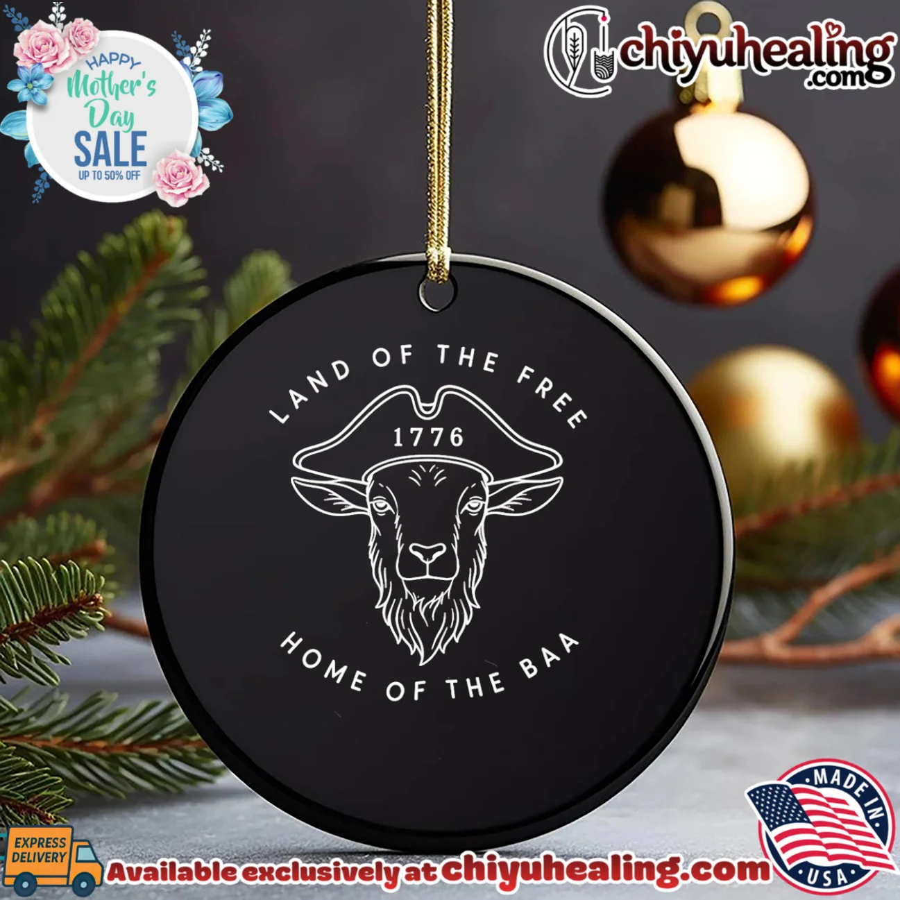 Land of the Free Home of the Baa Goat 1776 shirt & hoodie Land of the Free Home of the Baa Goat 1776