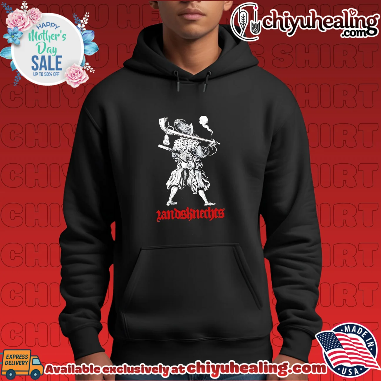 Landsknecht and Death mercenary soldier graphic shirt elite shirt & hoodie - The Fan Collection Landsknecht and Death mercenary soldier graphic shirt elite shirt & hoodie - The Fan Collection