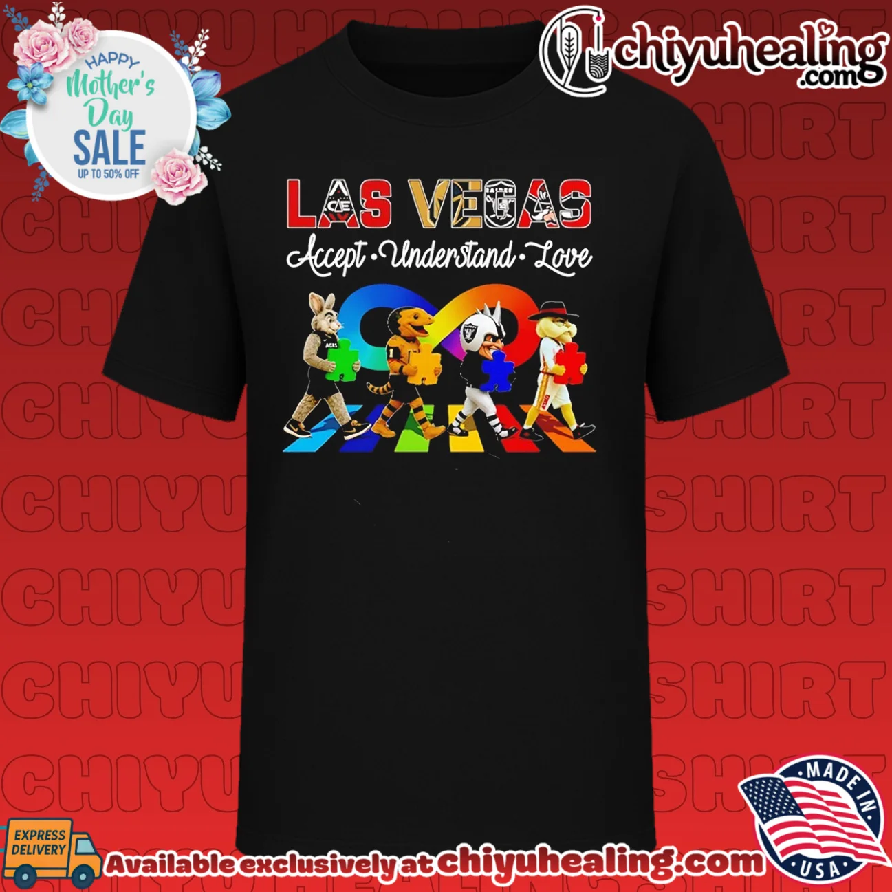 Las Vegas Aces Raiders Golden Knights UNLV Accept Understand Love shirt & hoodie