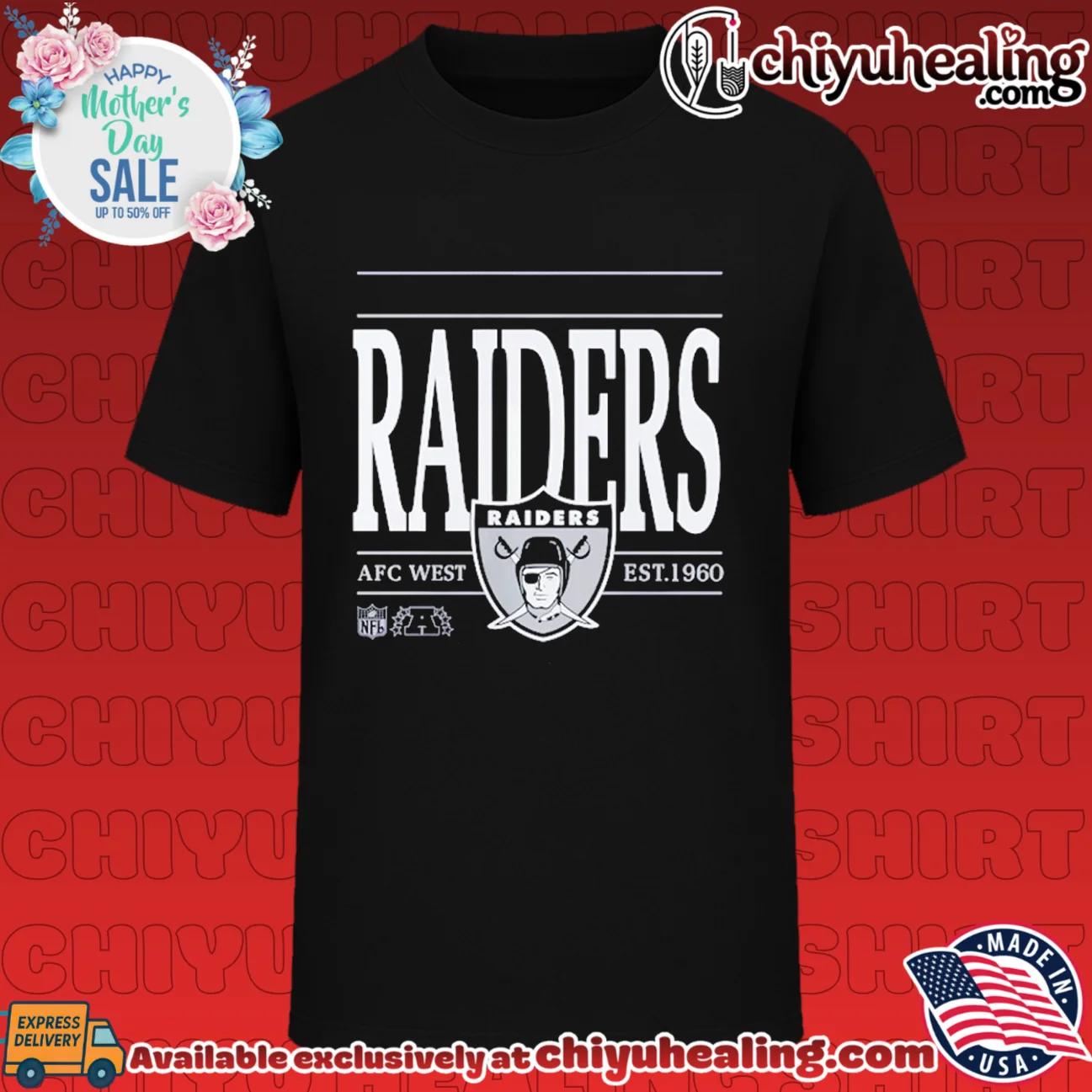 Las Vegas Raiders AFC West Est 1960 NFL shirt & hoodie