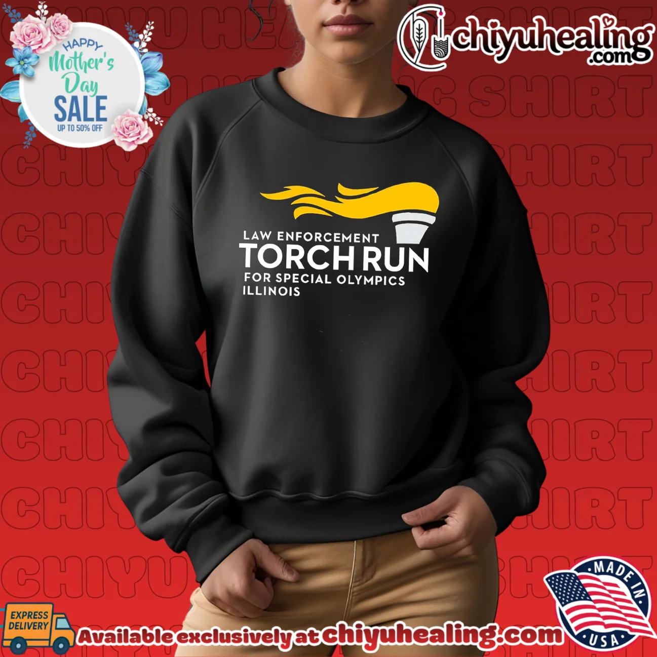 Law enforcement Torch Run for special Olympics Illinois shirt limited shirt & hoodie | Modern Street Style Law enforcement Torch Run for special Olympics Illinois shirt