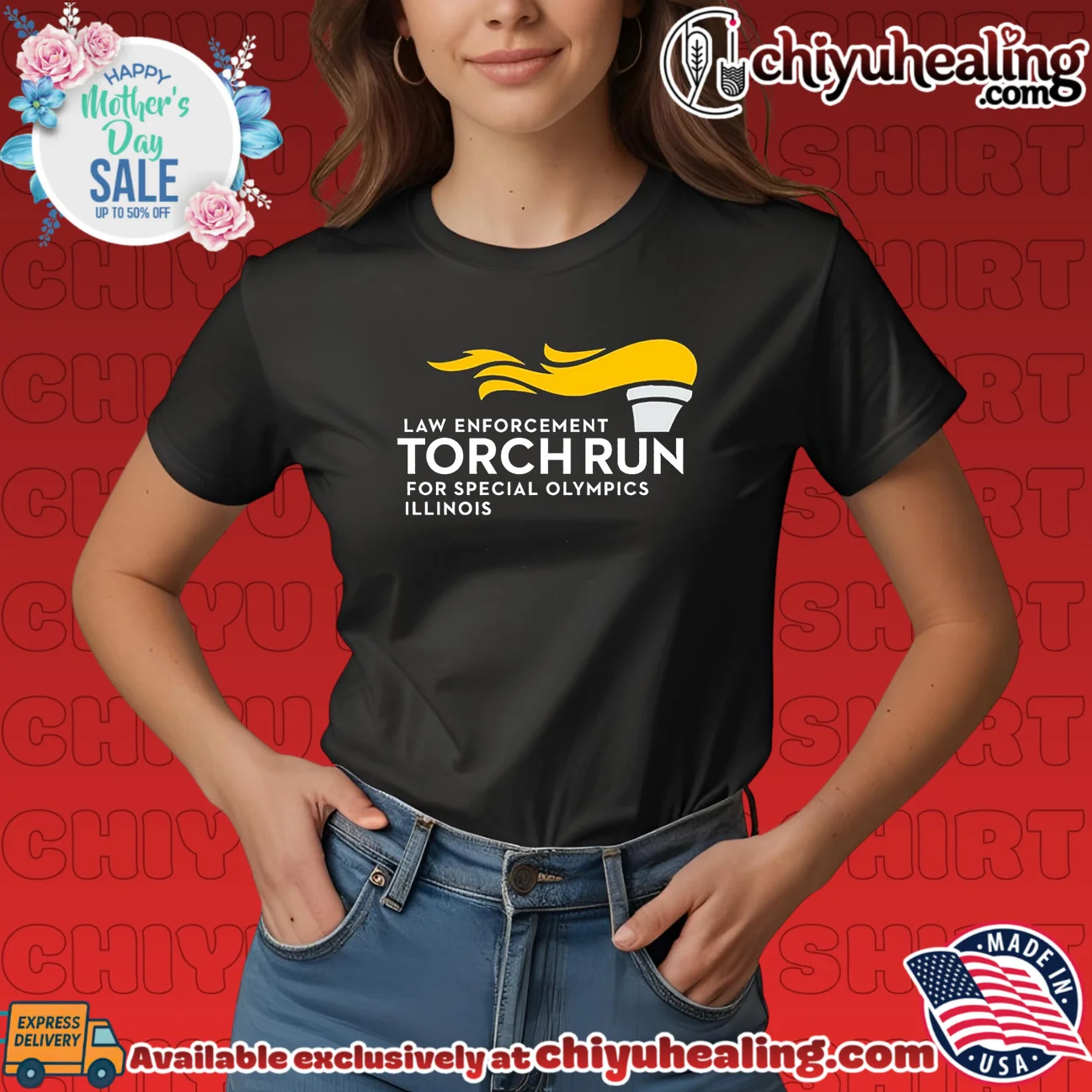 Law enforcement Torch Run for special Olympics Illinois shirt limited shirt & hoodie | Modern Street Style Law enforcement Torch Run for special Olympics Illinois shirt