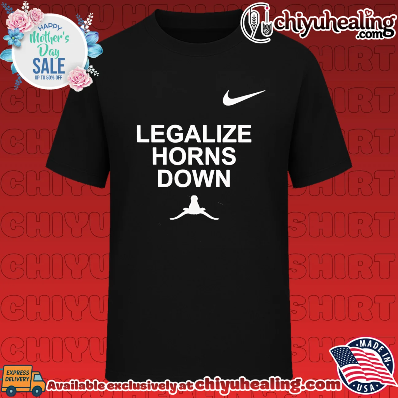 Legalize Horns Down Funny College Football