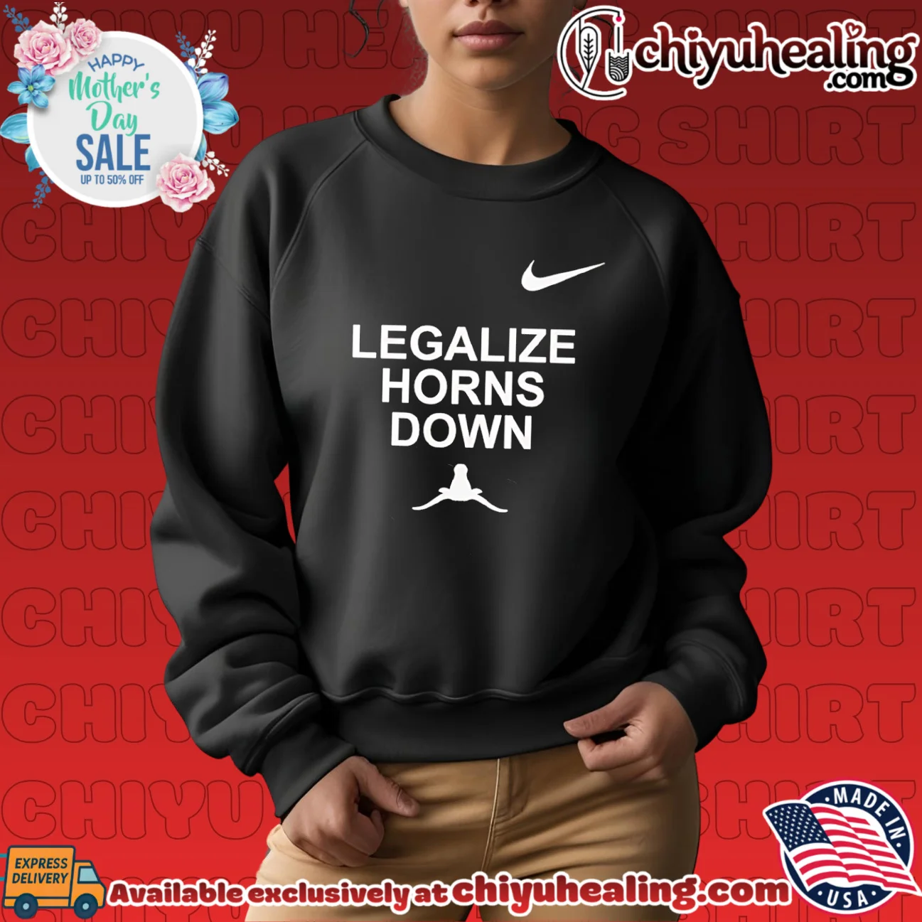 Legalize Horns Down Funny College Football timeless shirt & hoodie - Everyday Fit Legalize Horns Down Funny College Football