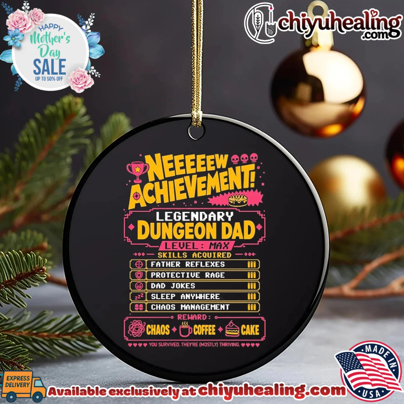 Legendary Dungeon Dad New Achievement Father's Day timeless shirt & hoodie | IP Merchandise Legendary Dungeon Dad New Achievement Father's Day