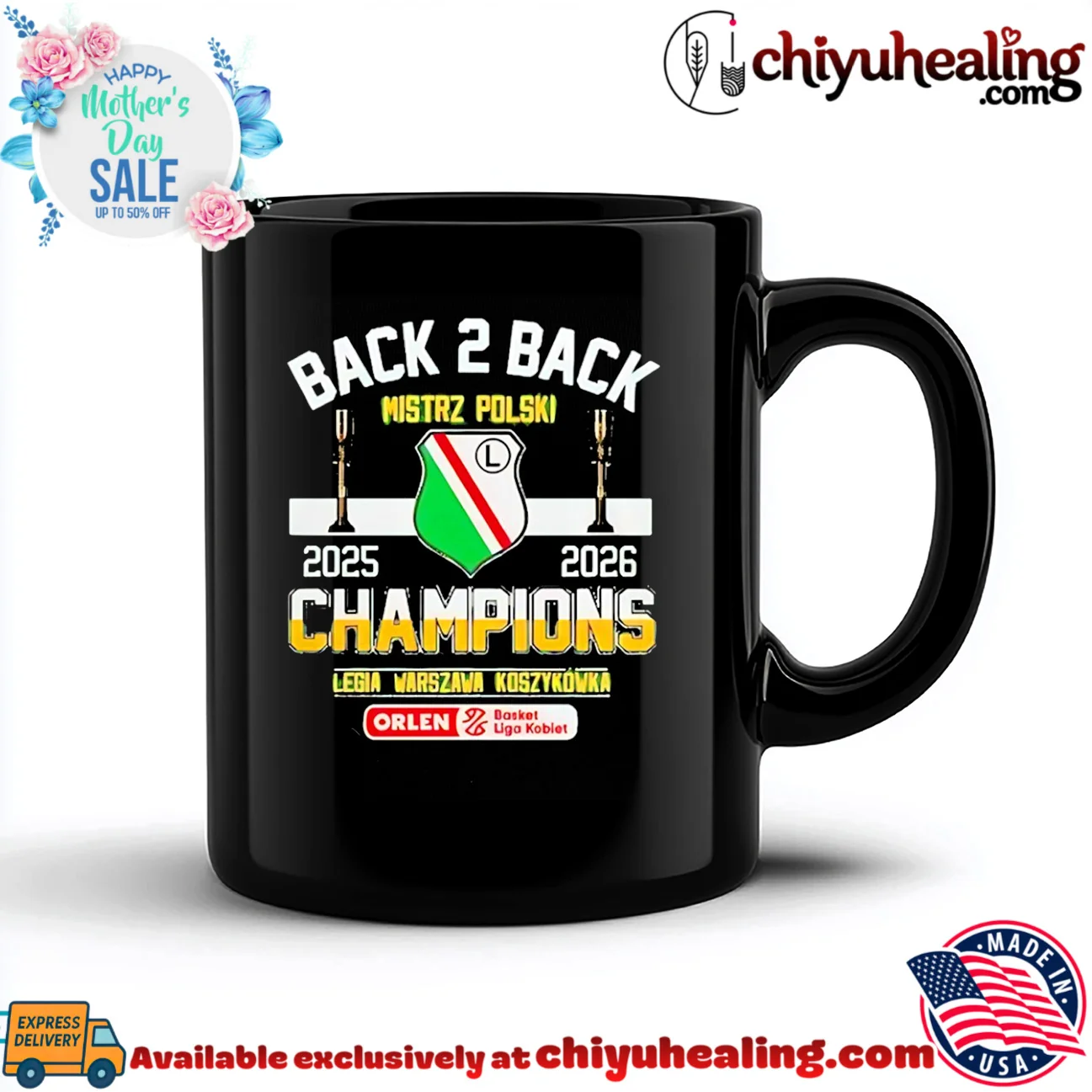 Legia Warsaw Basketball 2025 2026 Polish Champions Back 2 Back shirt & hoodie Legia Warsaw Basketball 2025 2026 Polish Champions Back 2 Back shirt & hoodie