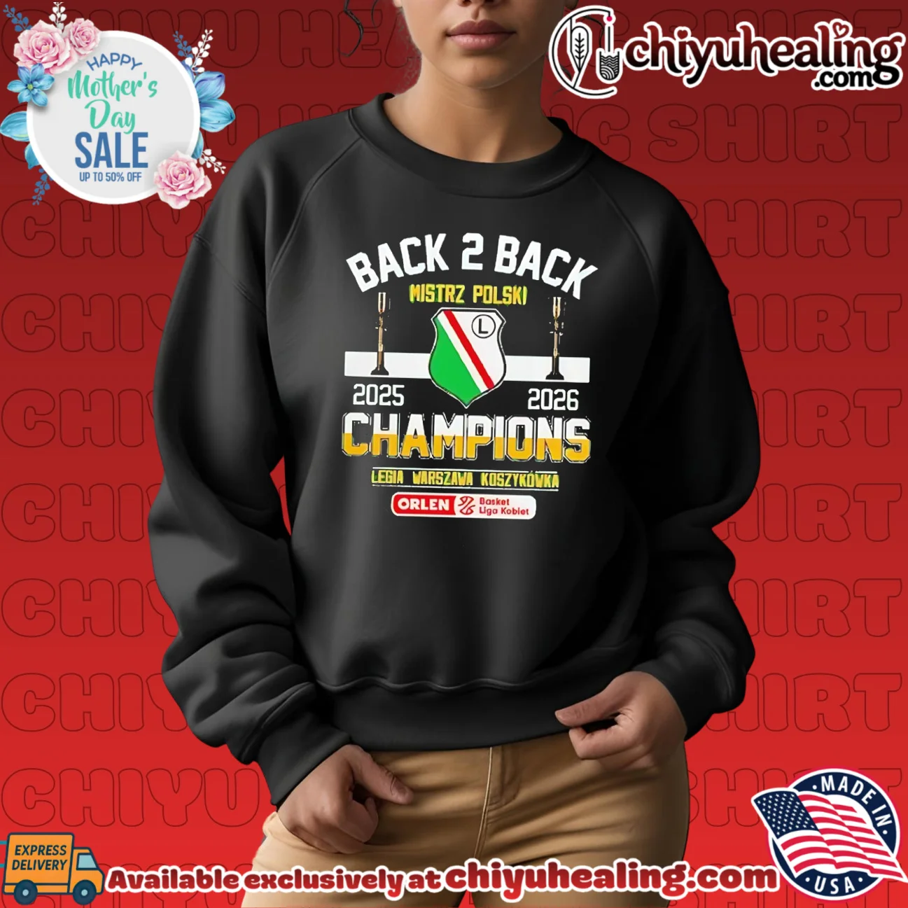 Legia Warsaw Basketball 2025 2026 Polish Champions Back 2 Back shirt & hoodie Legia Warsaw Basketball 2025 2026 Polish Champions Back 2 Back shirt & hoodie