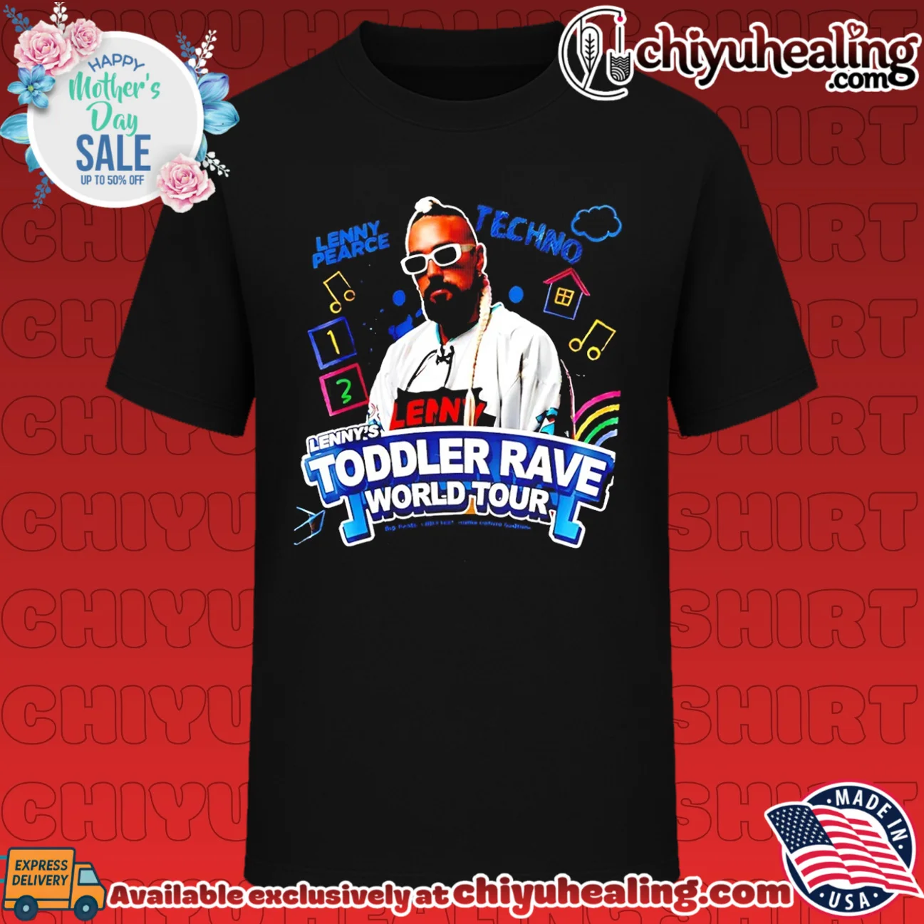 Lenny Pearce Toddler Rave World Tour 2026 graphic