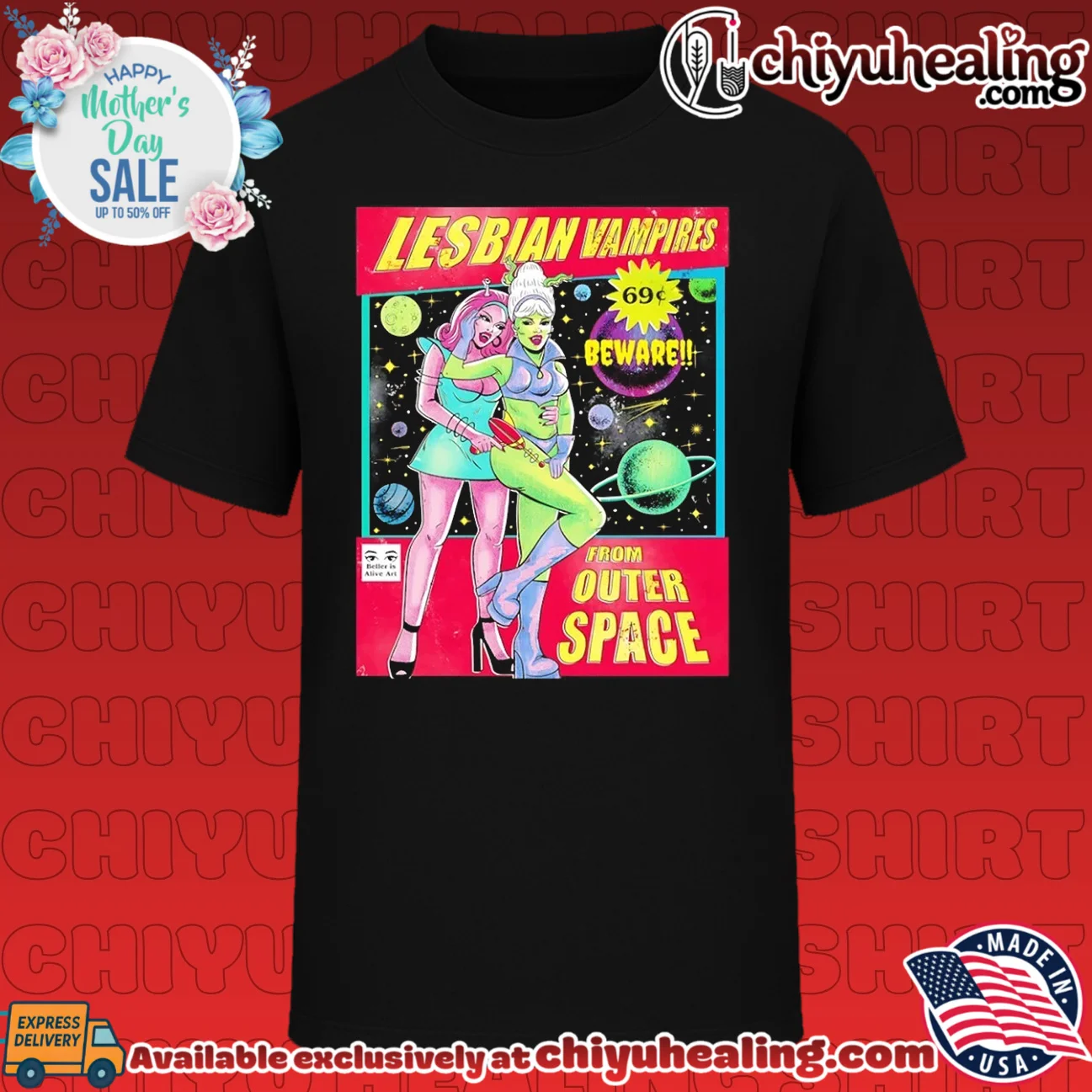 Lesbian Vampires from Outer Space comic style