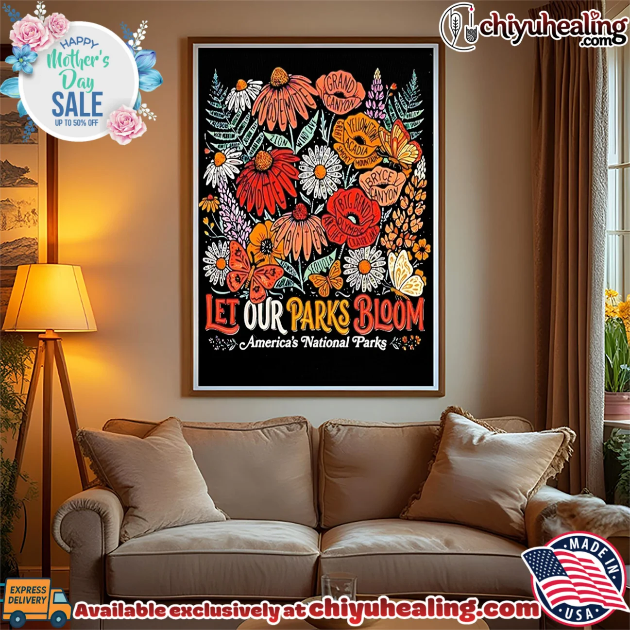 Let Our Parks Bloom America's National Parks shirt & hoodie Let Our Parks Bloom America's National Parks