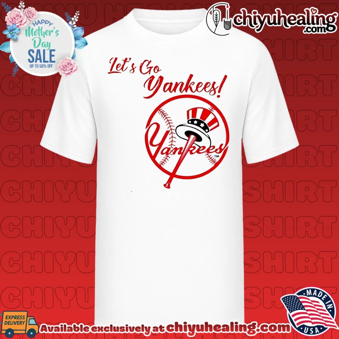 Let's go New York Yankees baseball MLB logo
