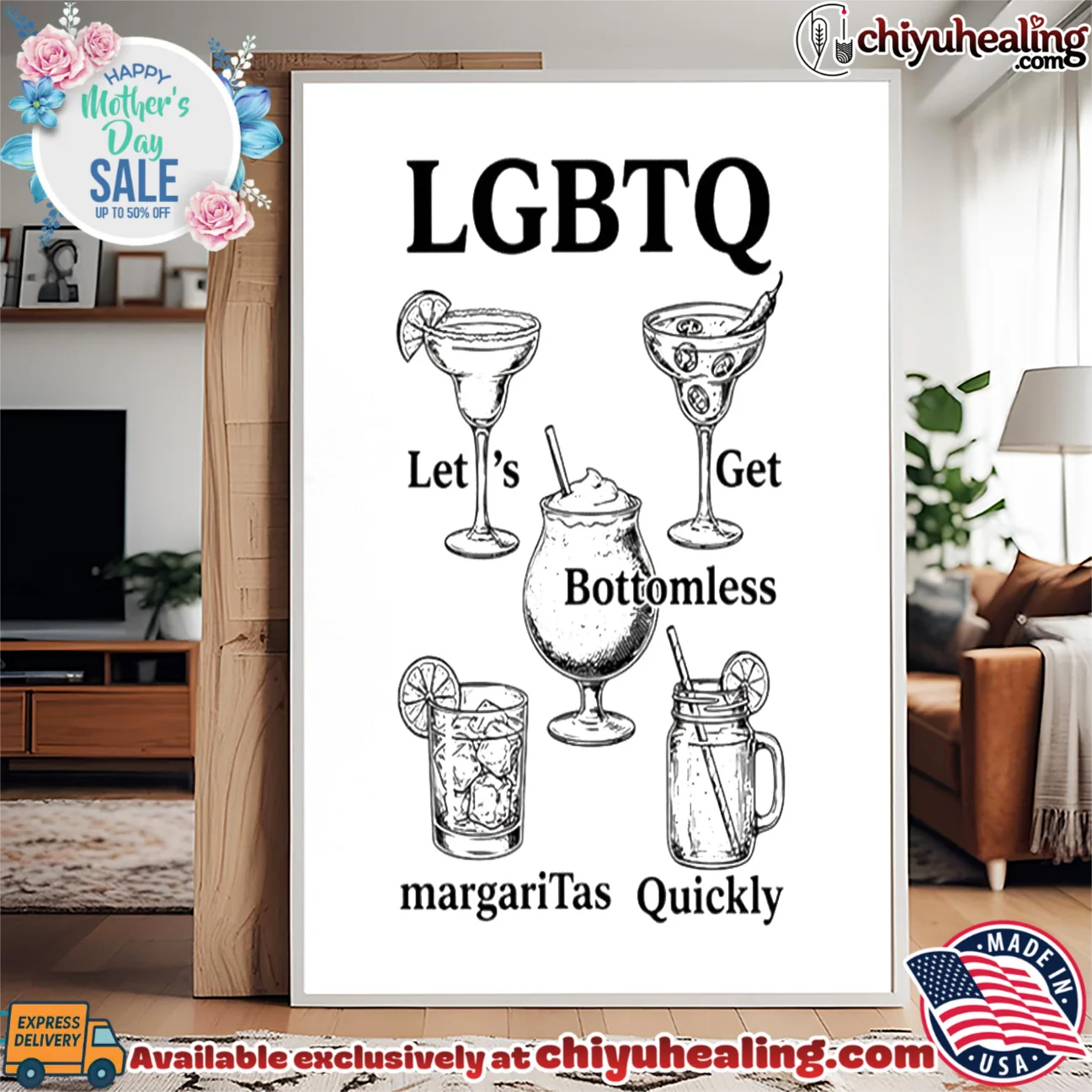 LGBTQ let's get bottomless margaritas quickly original shirt & hoodie - Ultimate Tribute Merch LGBTQ let's get bottomless margaritas quickly