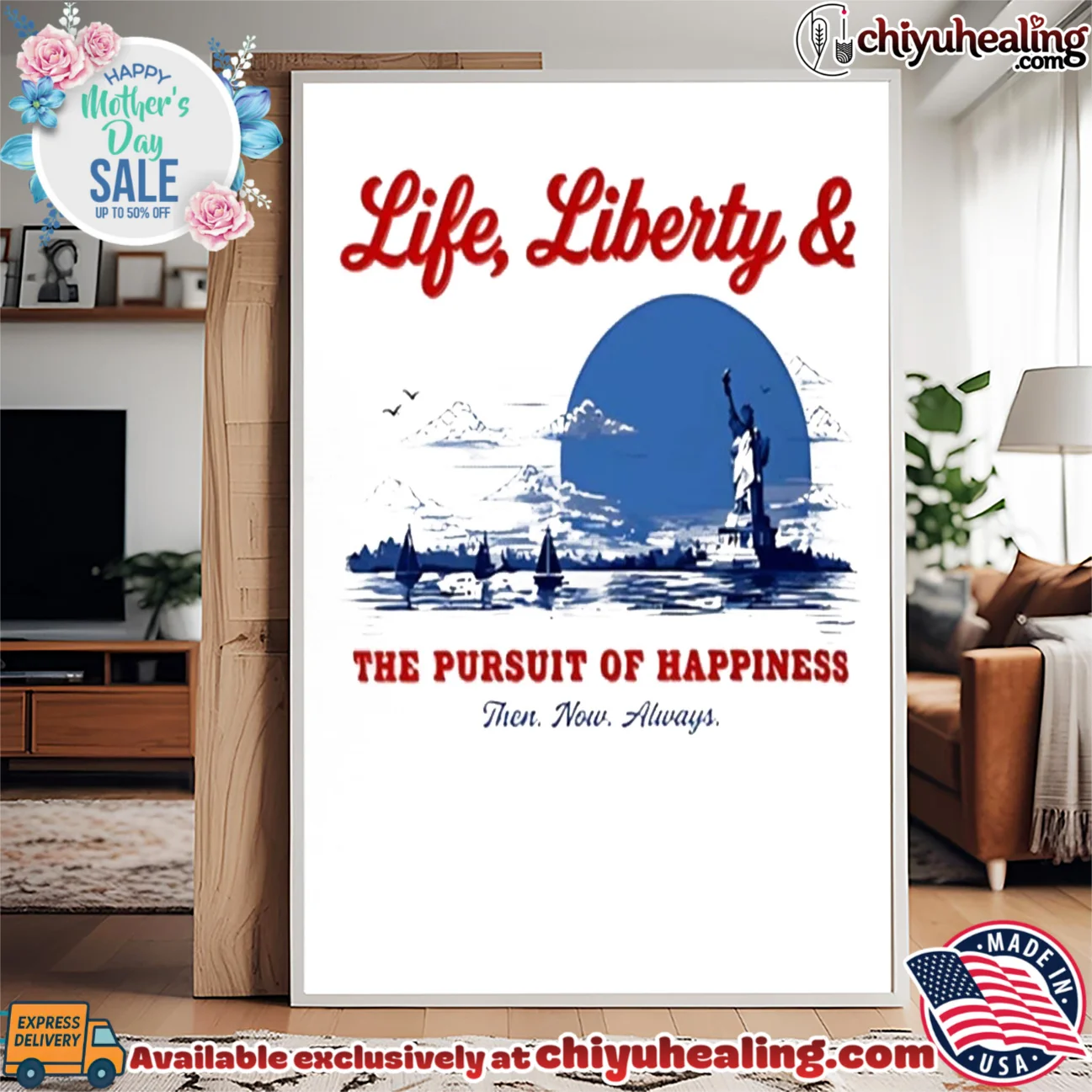 Life Liberty and The Pursuit of Happiness Then Now Always timeless shirt & hoodie | Modern Street Style Life Liberty and The Pursuit of Happiness Then Now Always