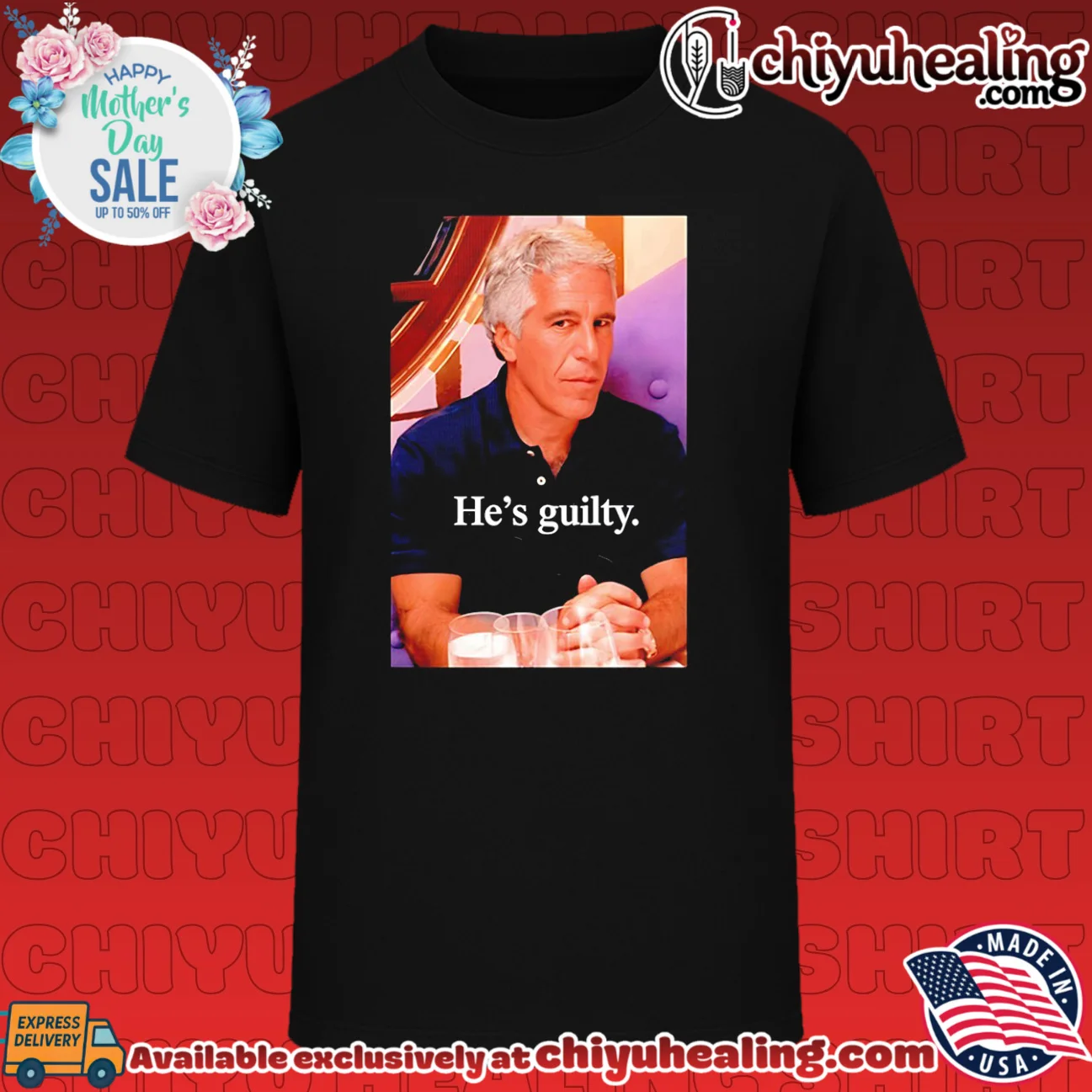 Lil Pump Epstein He's Guilty Shirt