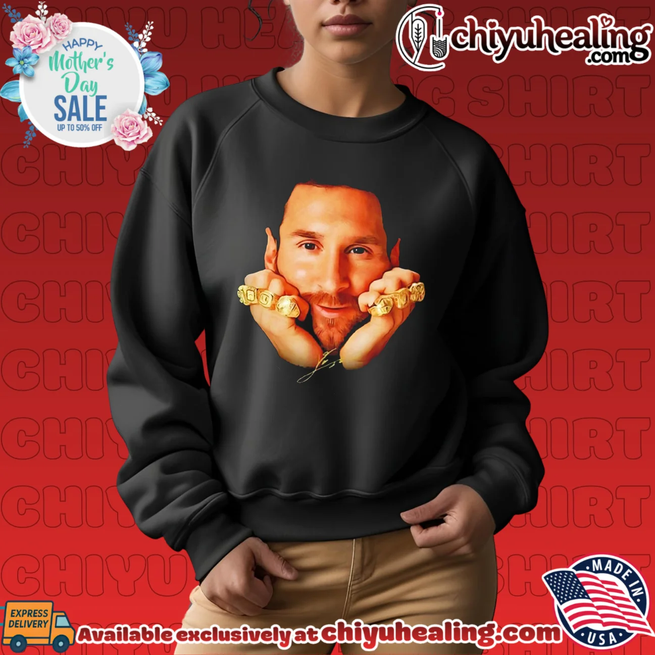 Lionel Messi 8 Ballon d'Or Gold Rings GOAT shirt & hoodie Lionel Messi 8 Ballon d'Or Gold Rings GOAT shirt & hoodie