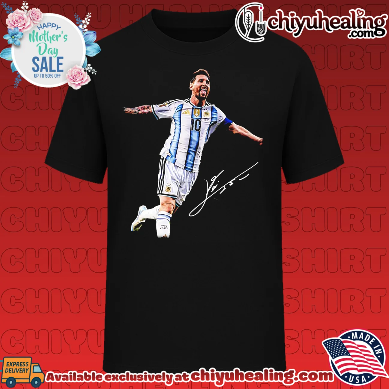 Lionel Messi Argentina national football Hat Trick signature